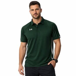 Under Armour Classic, Golf, Men's Dark Green Polo